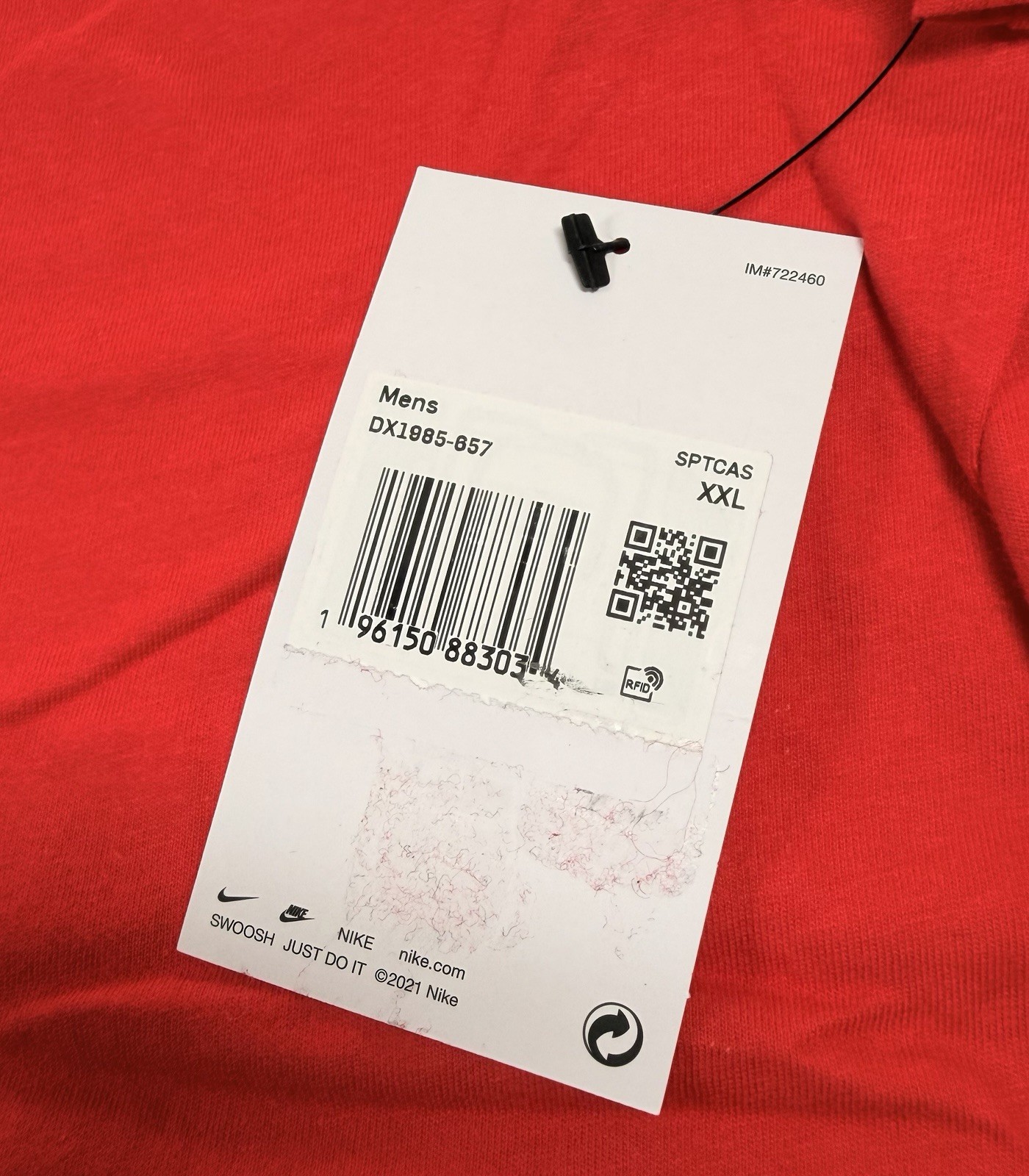 Nike Men's Futura Icon Swoosh Logo Tee T Shirt RED Size XXL 2XL New FREE SHIP gallery
