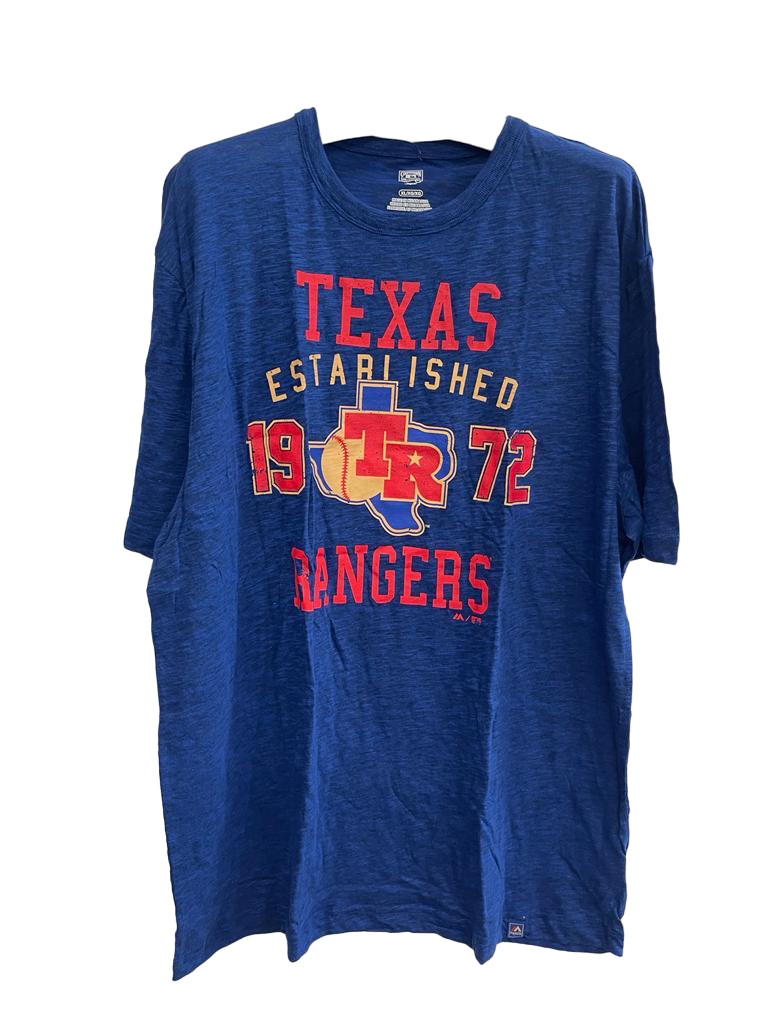 Majestic Texas Rangers Cool Base Synthetic Player T-Shirt Royal,XL gallery