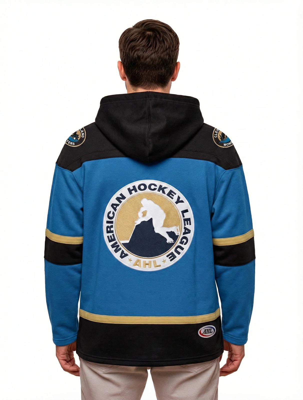 Cleveland Monsters AHL Hockey Embroidered Lace Hoodie gallery
