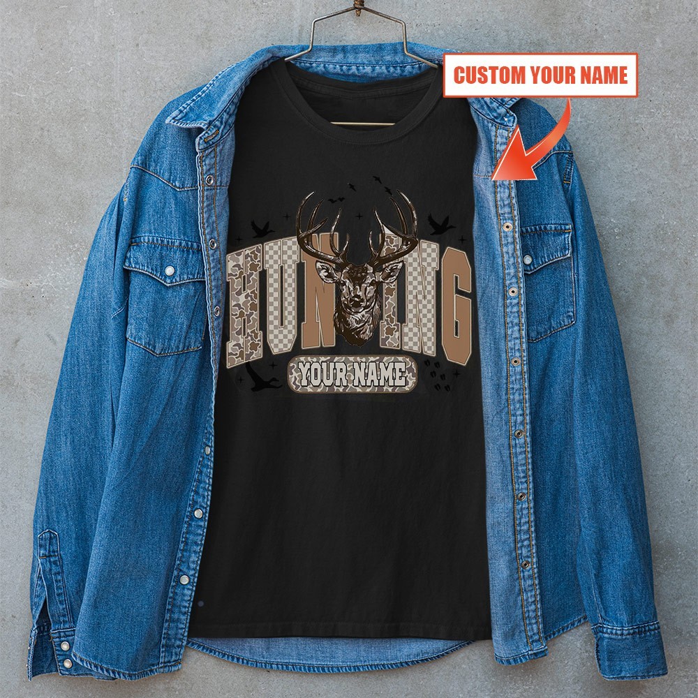 Custom Name Deer Hunting Season Unisex T-shirt | Father's Day Hunting Gifts gallery