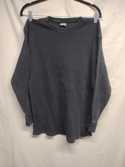 GemRock Heavy Weight Men Size 2XL Black Long Sleeve Waffle Texture Thermal Shirt