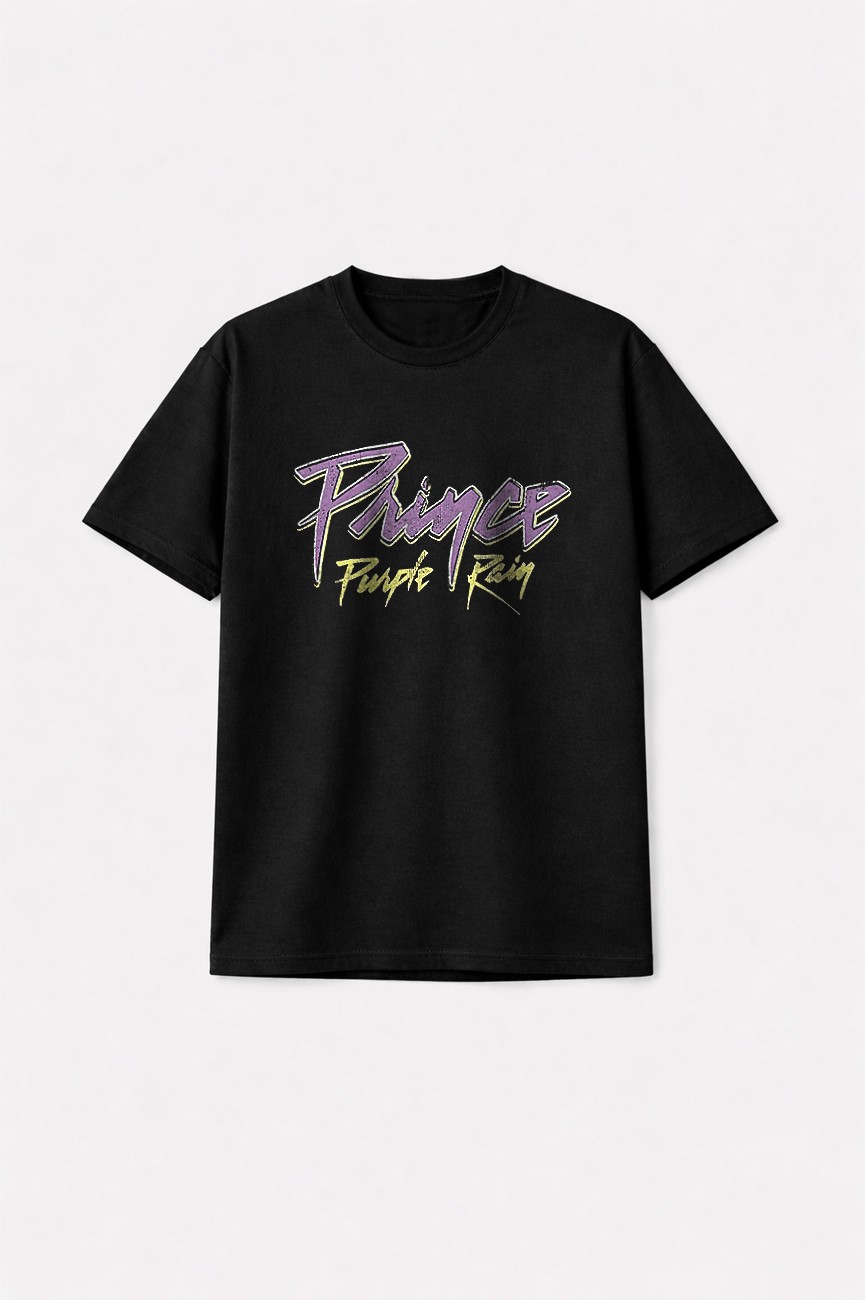 Prince Purple Rain 40th Anniversary Premium Carbon Finish T Shirt