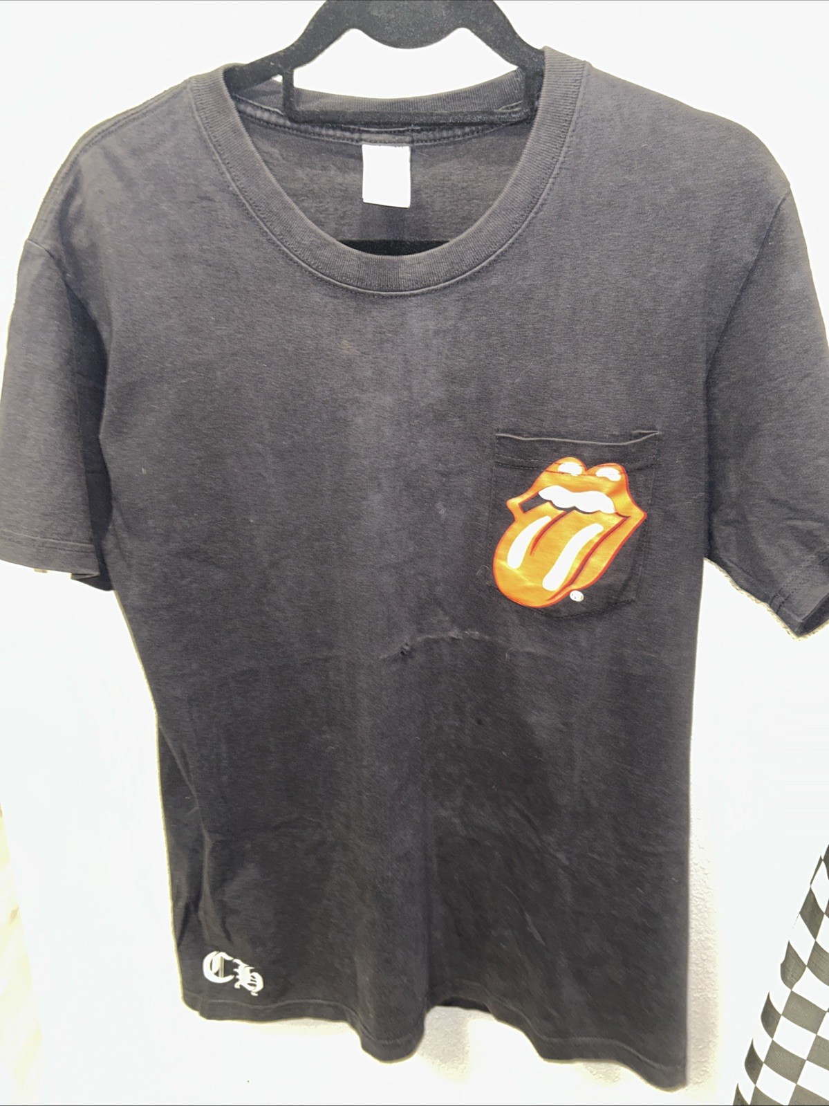 Chrome Hearts x Rolling Stones T Shirt Size L Black Short Sleeve gallery