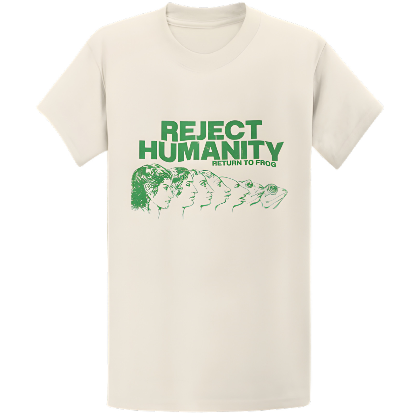Gildan 5000 Reject Humanity Become Frog T-Shirt - Funny Weirdcore Meme Gift Tee gallery