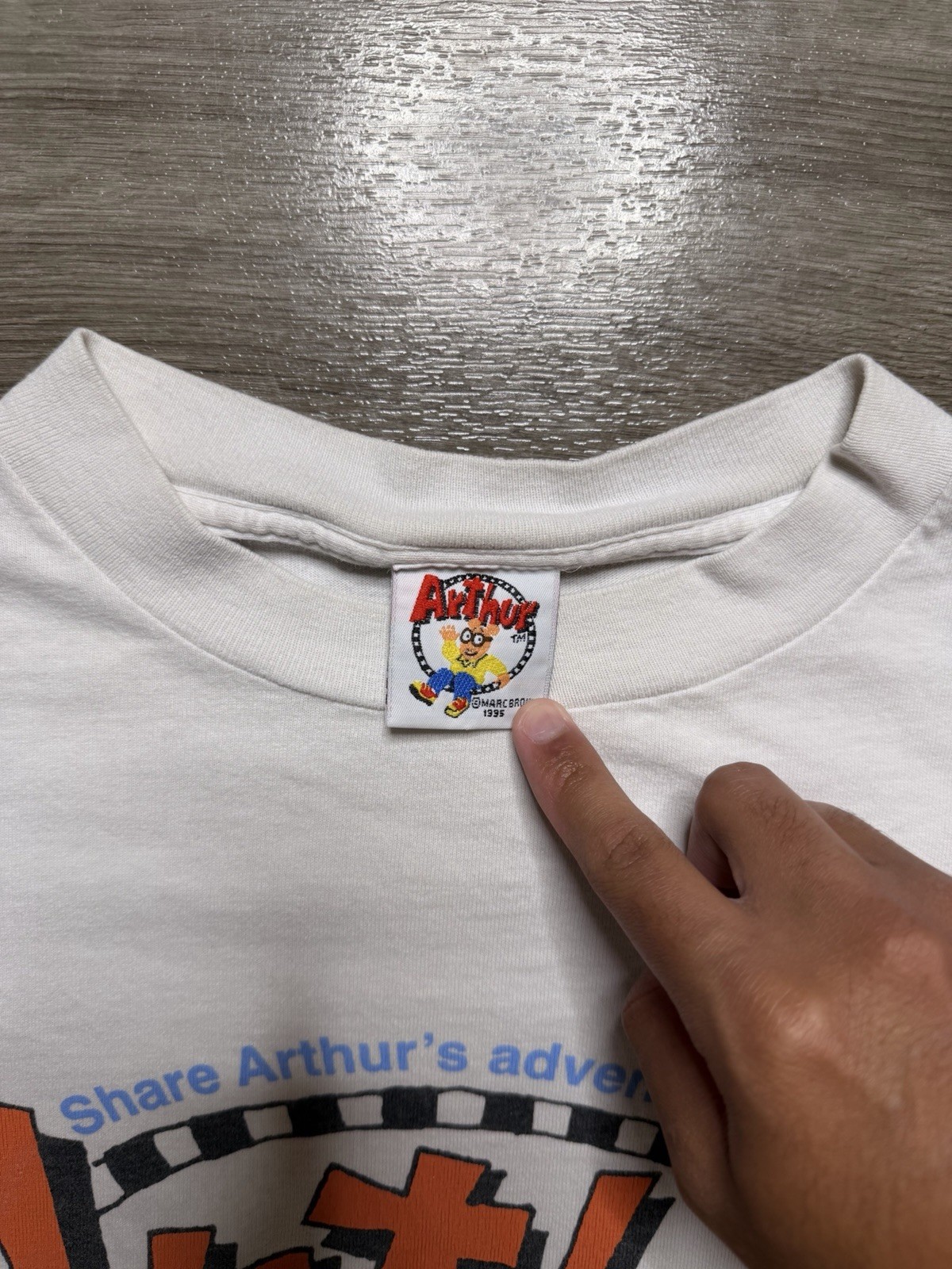Marc Brown Arthur 1997 Read All About Me White XL 90s Vintage Tee Shirt gallery