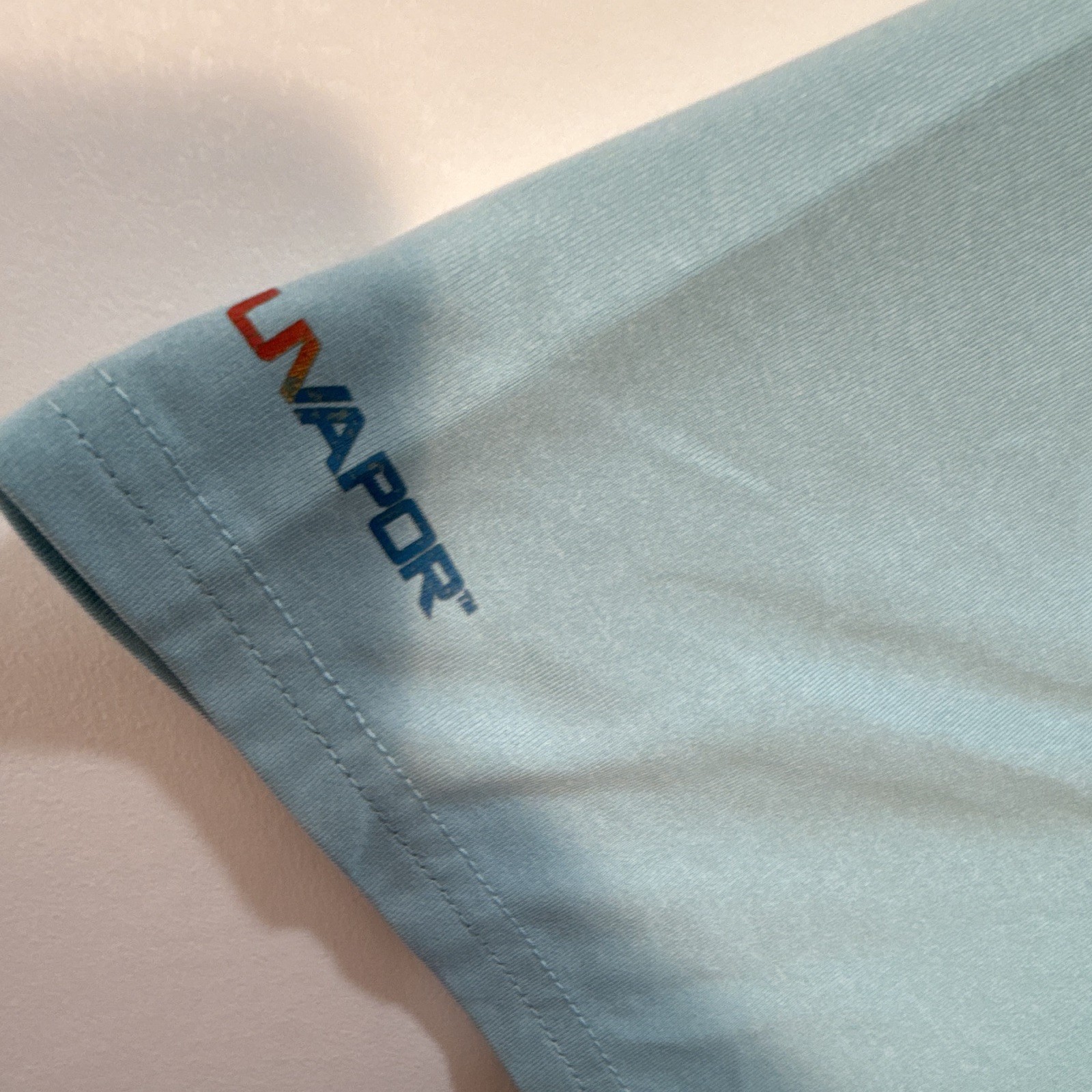 Salt Life Vapor Men’s Blue Graphic Logo Pocket Polyester Knit Tee Crew XL gallery