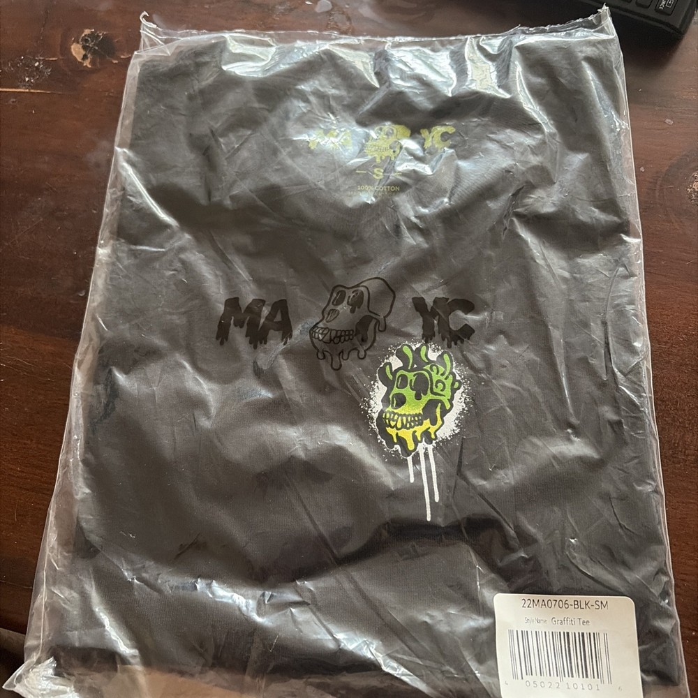 MAYC Graffiti Tee, Size Large, Brand New Still In Plastic- IN HAND Free Shipping