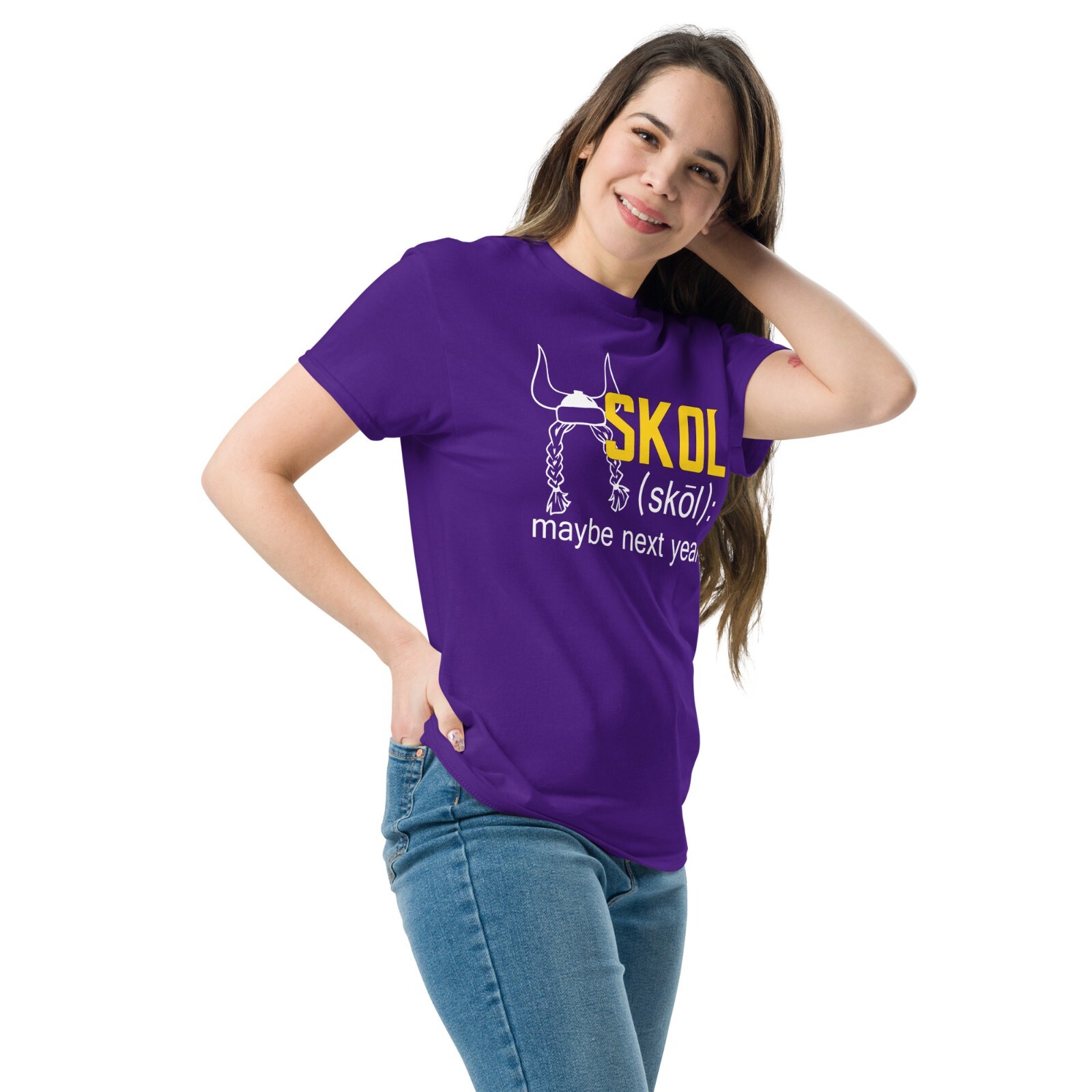 Skol Maybe Next Year T-Shirt Vikings Dad Husband Gift S,M,L,XL,2X gallery