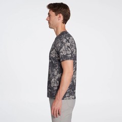 VRST Men’s Washed Tee Print Monochromatic Floral Gray Small