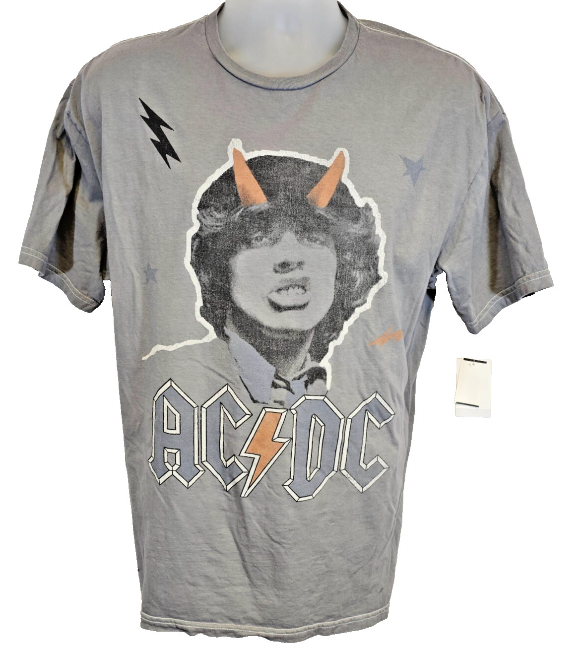 AC/DC T-Shirt Angus Young Grey Multiple Sizes Official AC DC Merch T Shirt NEW gallery