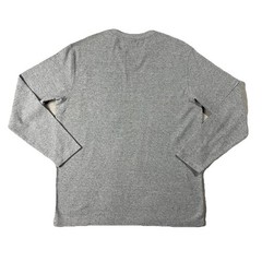 Projek Raw Long Sleeve Thermal Knit Graphic Henley Gray Mens L Sustainable Urban