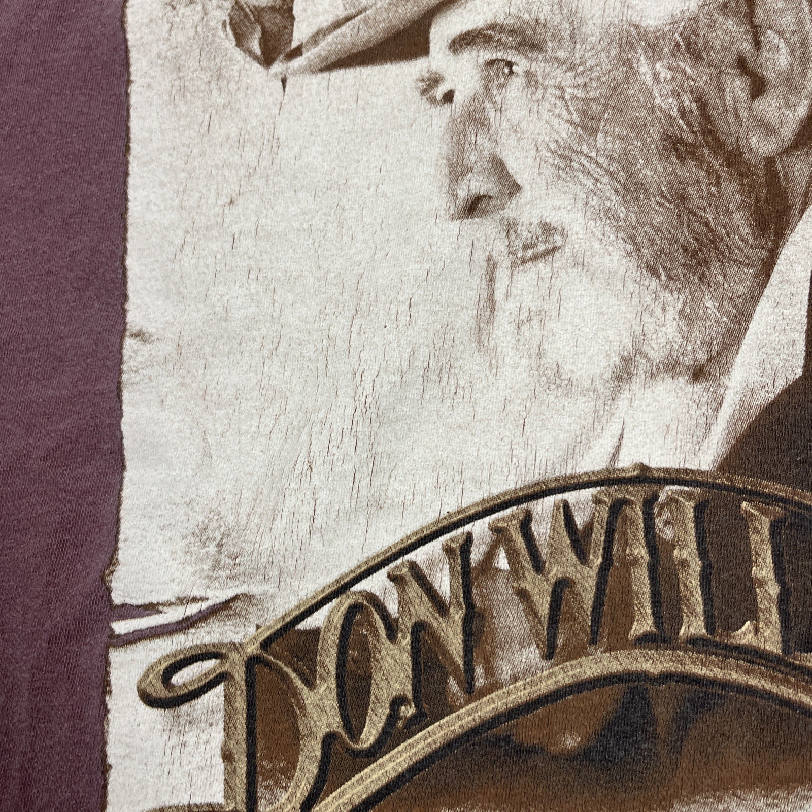 Vintage Don Williams The Gentle Giant Tshirt XL Purple Dbl Sided VTG Music gallery