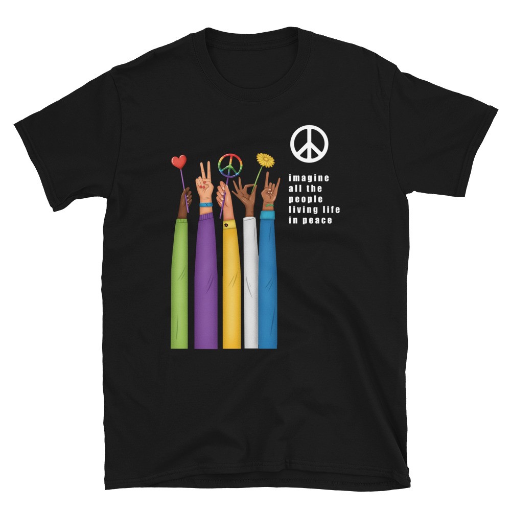 Imagine All The People T Shirt Life in Peace gallery