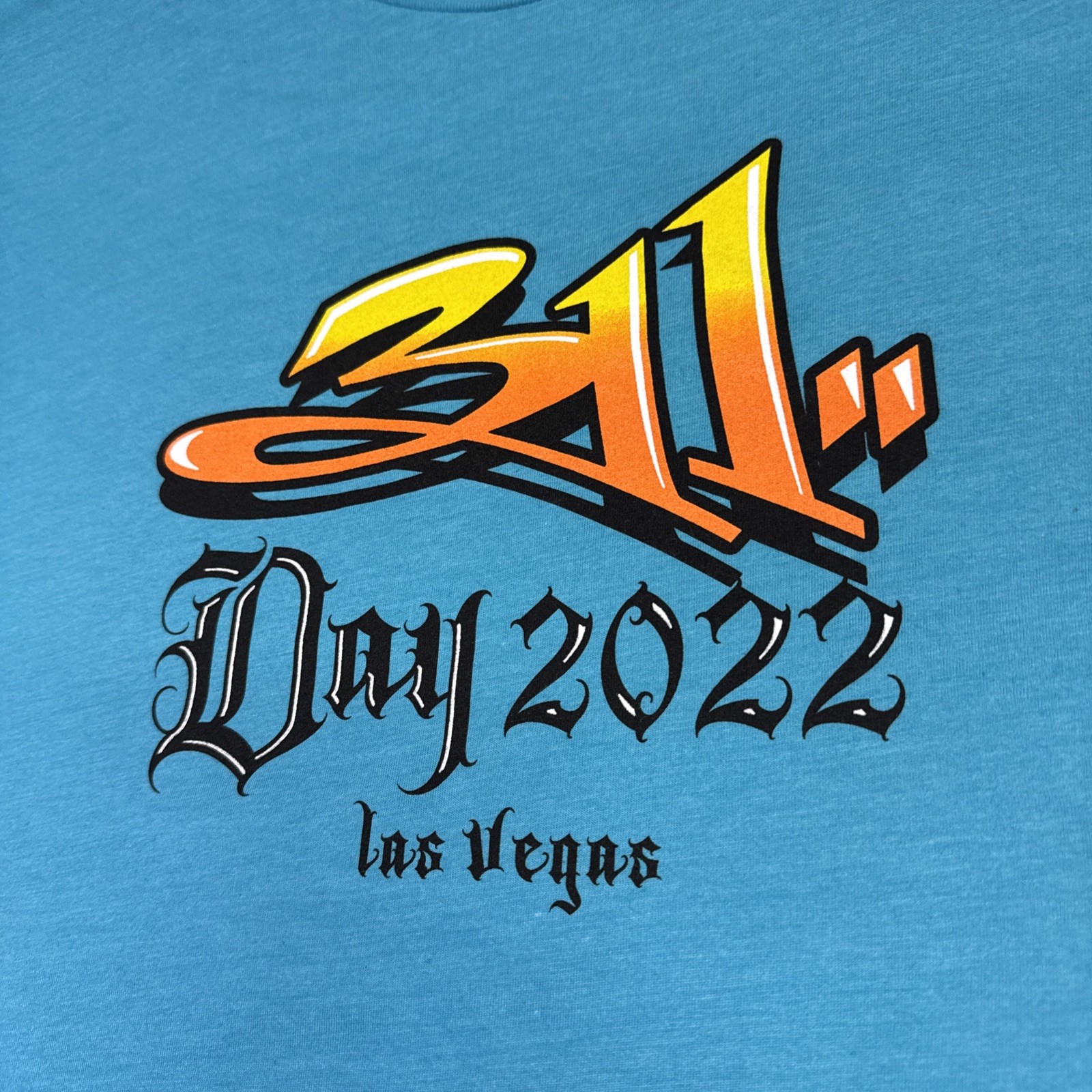 2022 311 Band T Shirt Concert Tour Las Vegas 2-Sided Rock Reggae Music NEW LX gallery