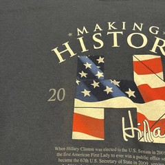 Men’s Large Making History Hillary Clinton President Navy Blue Vintage T Shirt