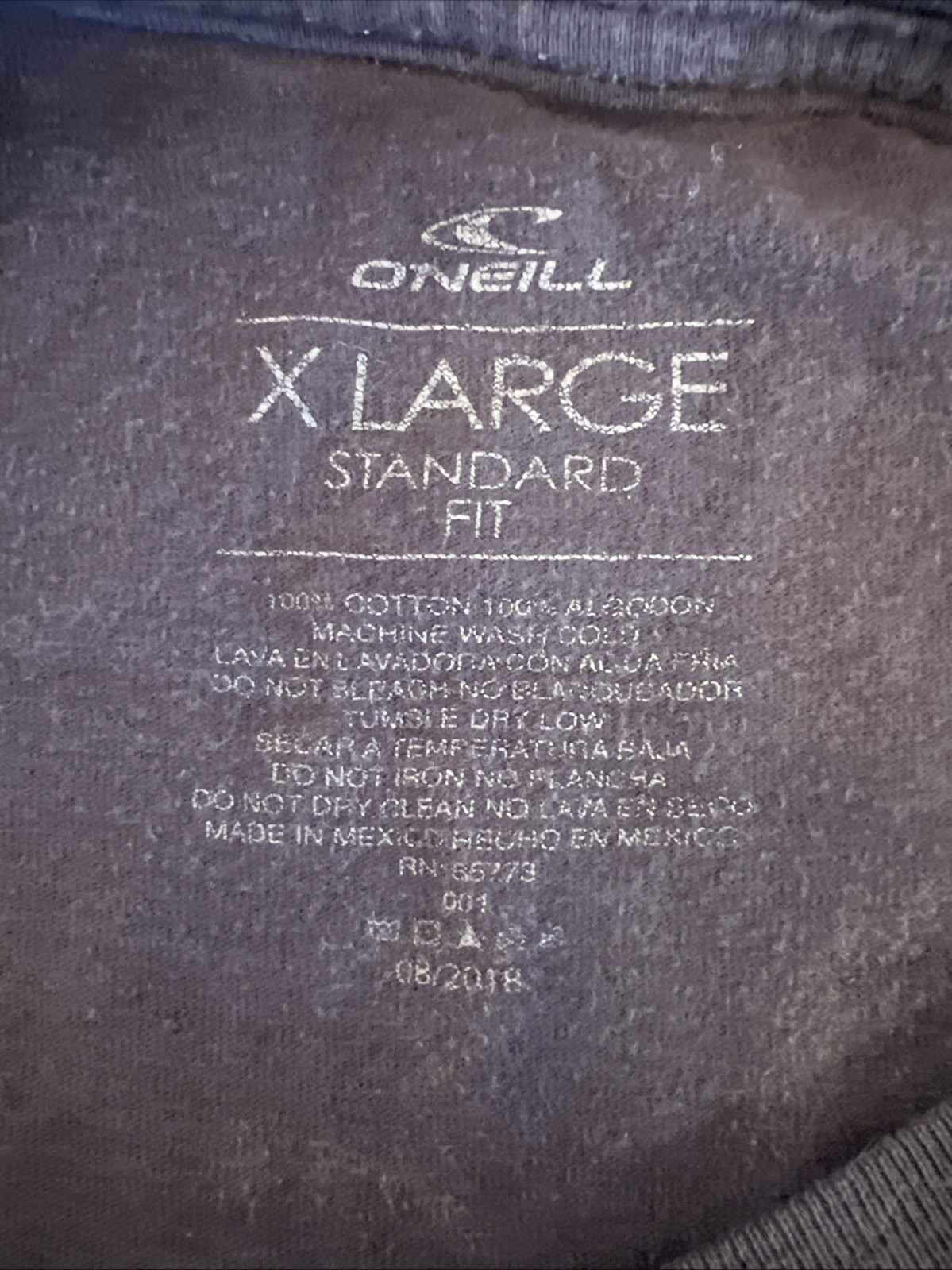 O’Neill Tshirt Mens X Large standard fit Graphic Tee Grey Yellow Ski Surf gallery