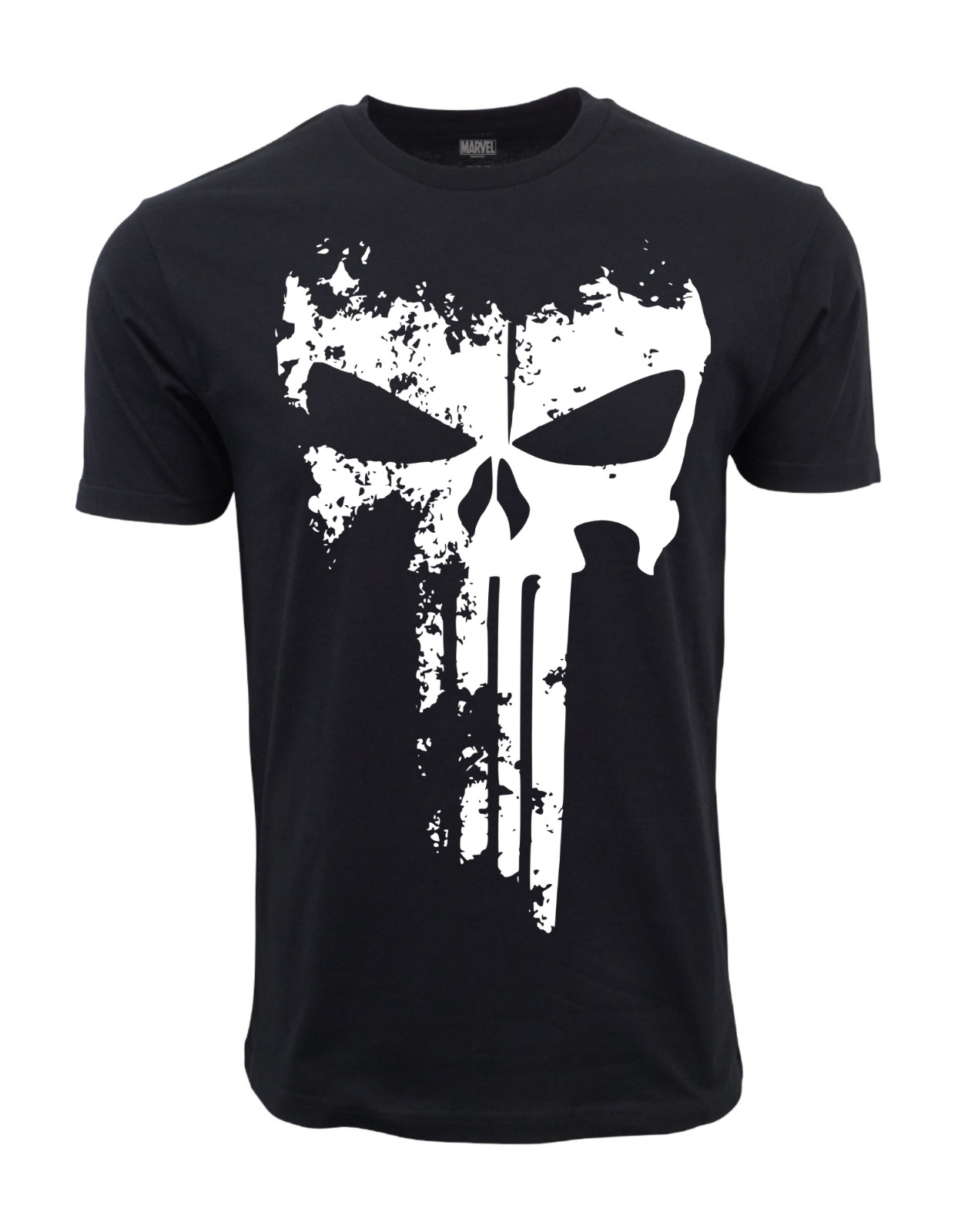 MARVEL THE PUNISHER MENS LARGE WHITE LOGO GRAPHIC T SHIRT gallery