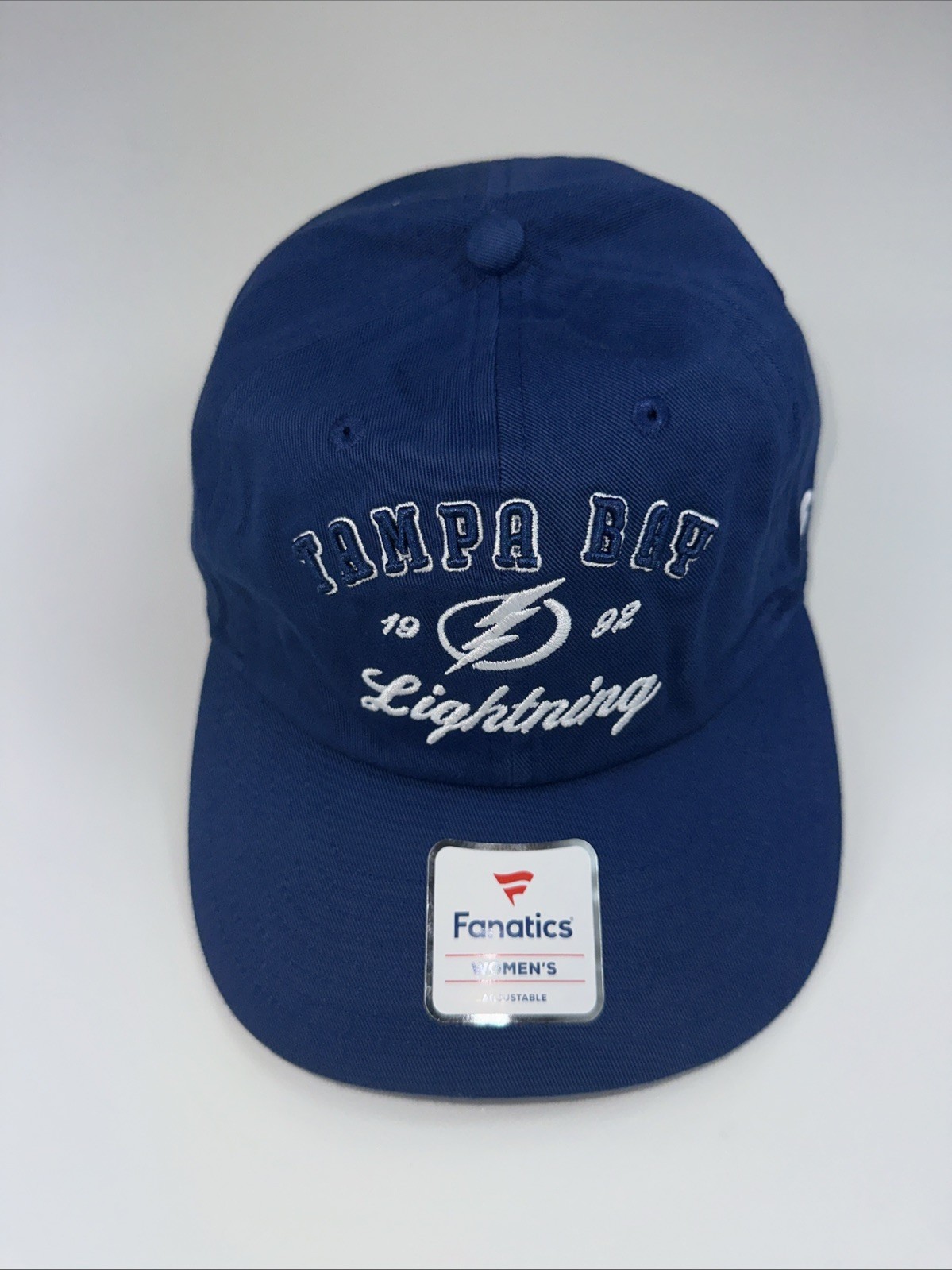 NWT NHL Women's Tampa Bay Lightning Dasher Cobalt Blue Adjustable Strap Back Hat gallery
