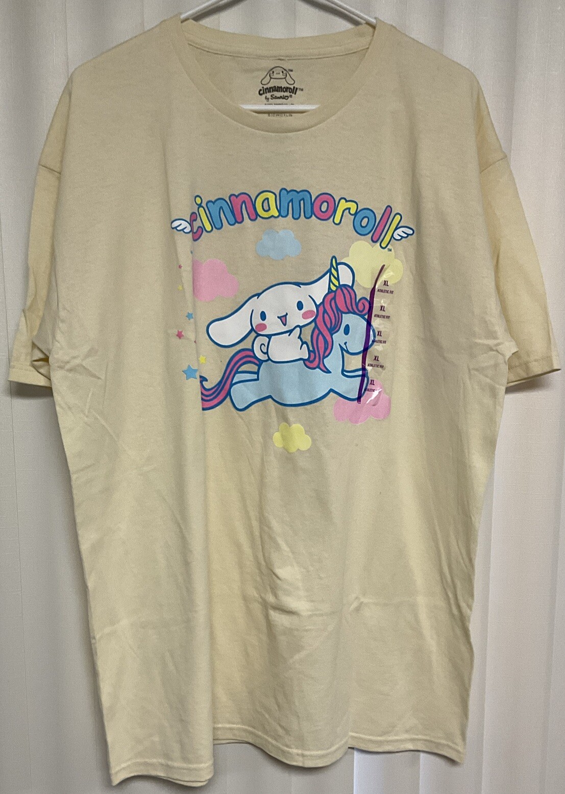 Cinnamoroll Men's XL Short Sleeve T-Shirt Cream gallery
