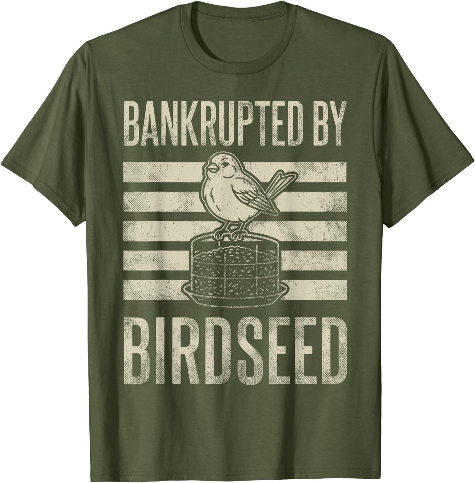Bankrupted By Birdseed Funny Bird Watching Lover Funny T-Shirt gallery