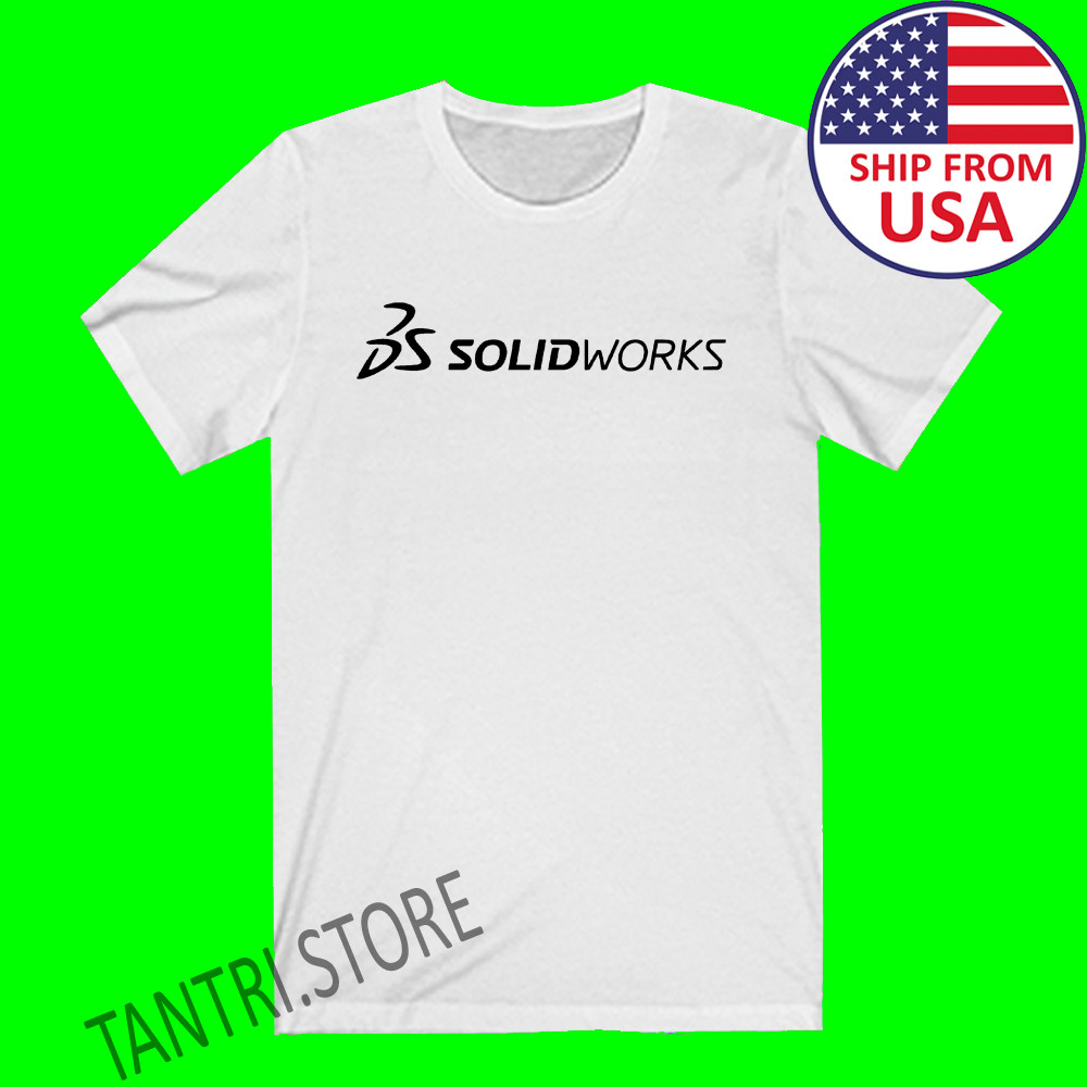 Solidworks Solid Works Men's White T-Shirt Size S to 3XL gallery