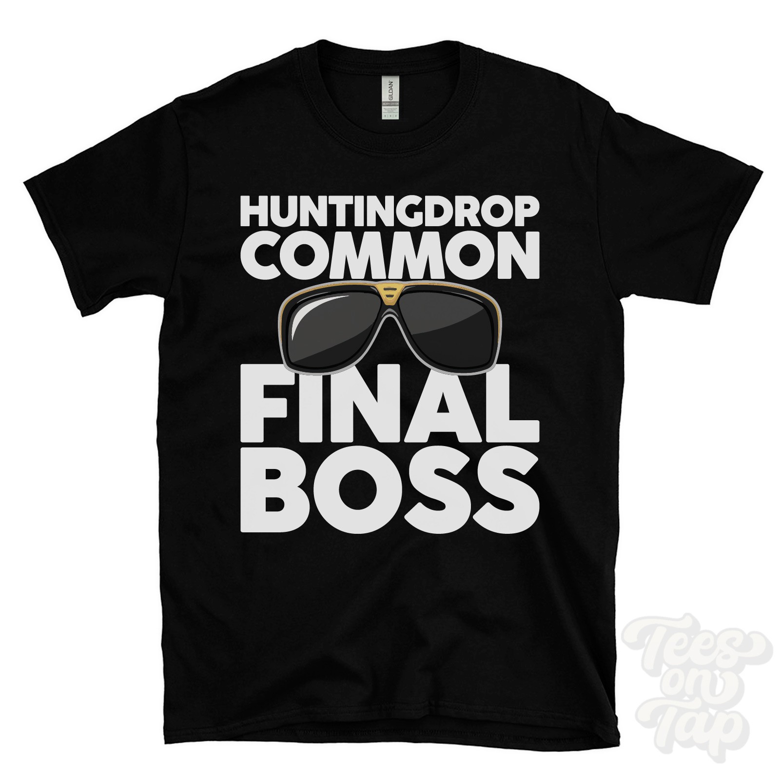 HUNTINGDROP COMMON FINAL BOSS T-SHIRT funny xmas gift droitwich worcestershire
