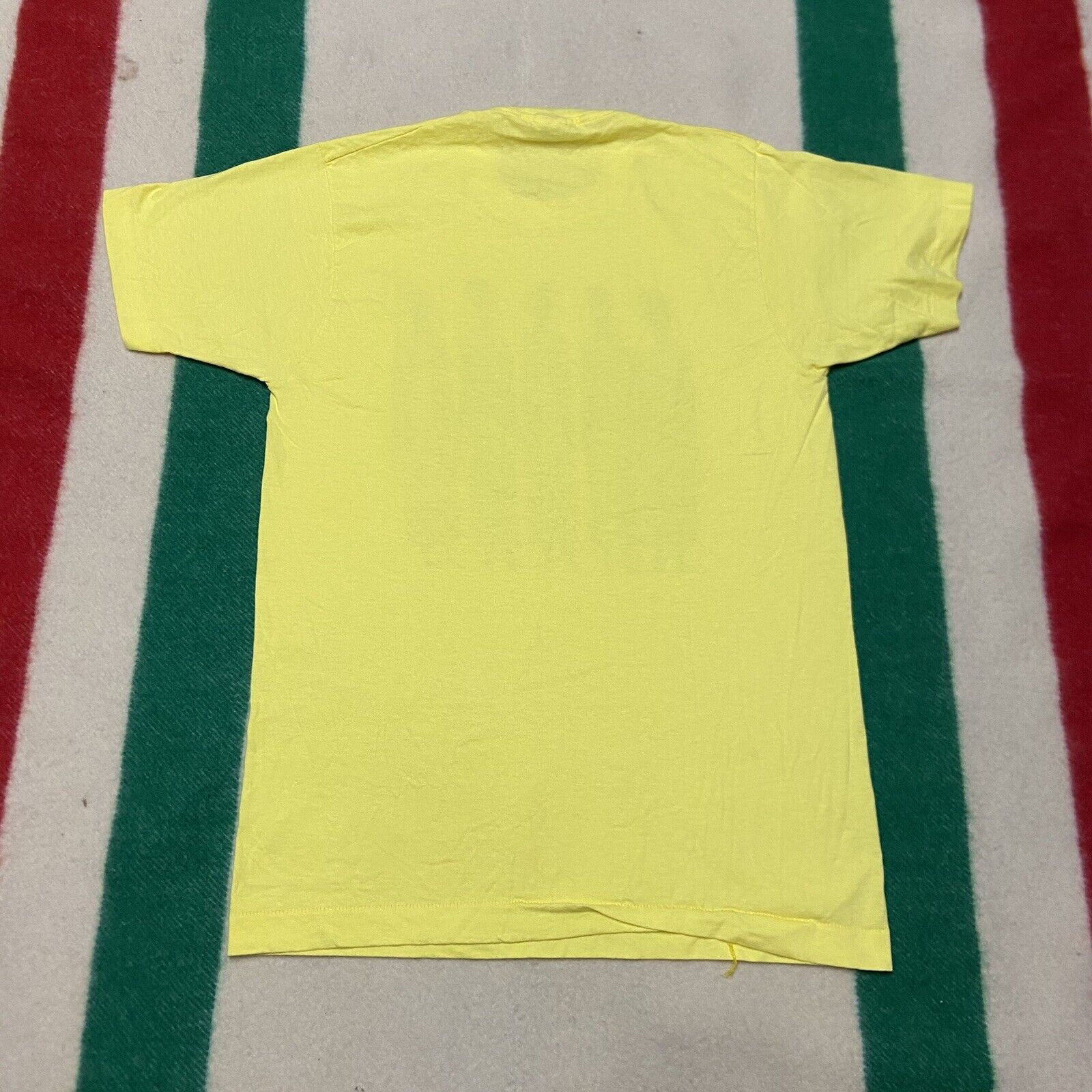 Vintage Maasai Women Shirt Men's L Heidi Lange Art Africa Kenya Yellow Cotton gallery