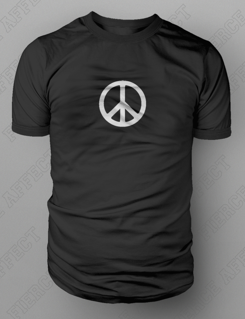 CND Antiwar Peace Sign Stencil T shirt Tee M-XXL New BLACK gallery