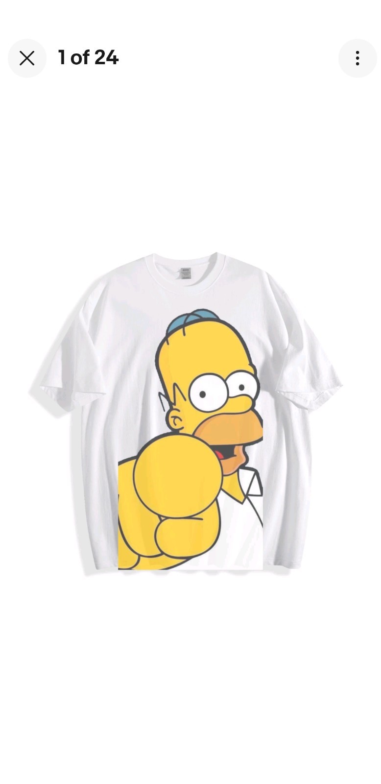Homer Simpson Patriotic T-Shirt - Stars & Stripes Cartoon Unisex Tee gallery