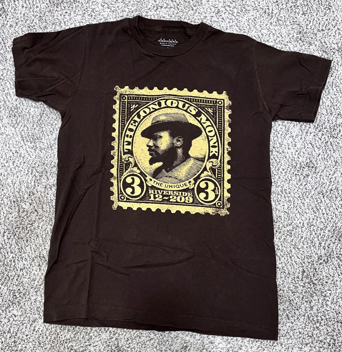 The Unique Thelonious Monk Jazz Graphic T-Shirt Size S classic, beautiful