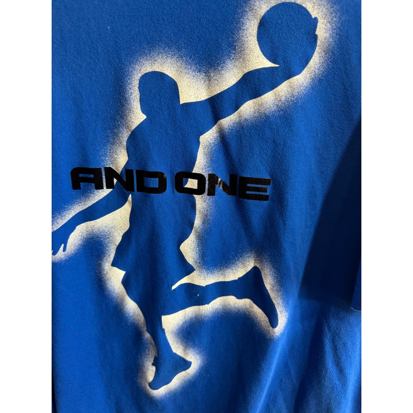AND1 Mens Royal Blue Graphic Basketball T-Shirt Slam Dunk Streetball Tee gallery