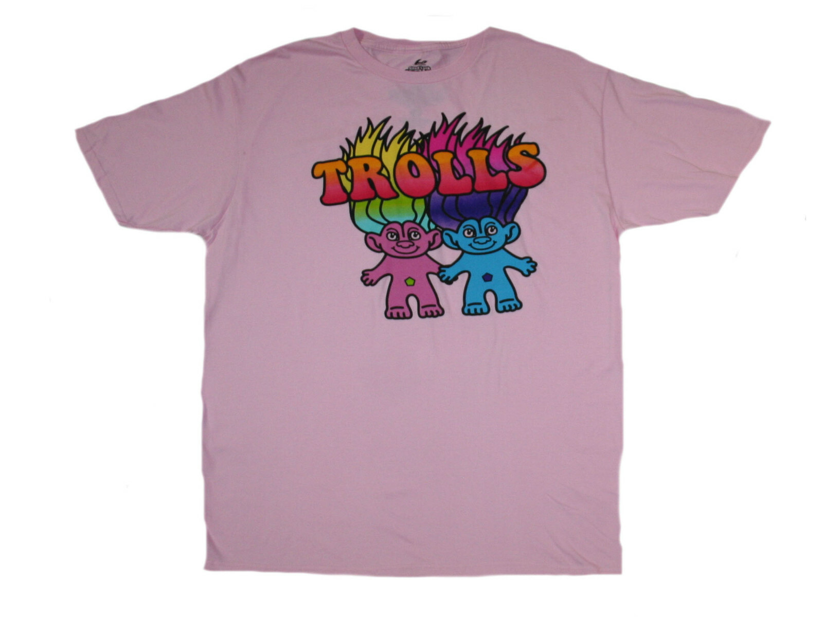 Trolls Good Luck Trolls Pink Men’s T-Shirt NEW