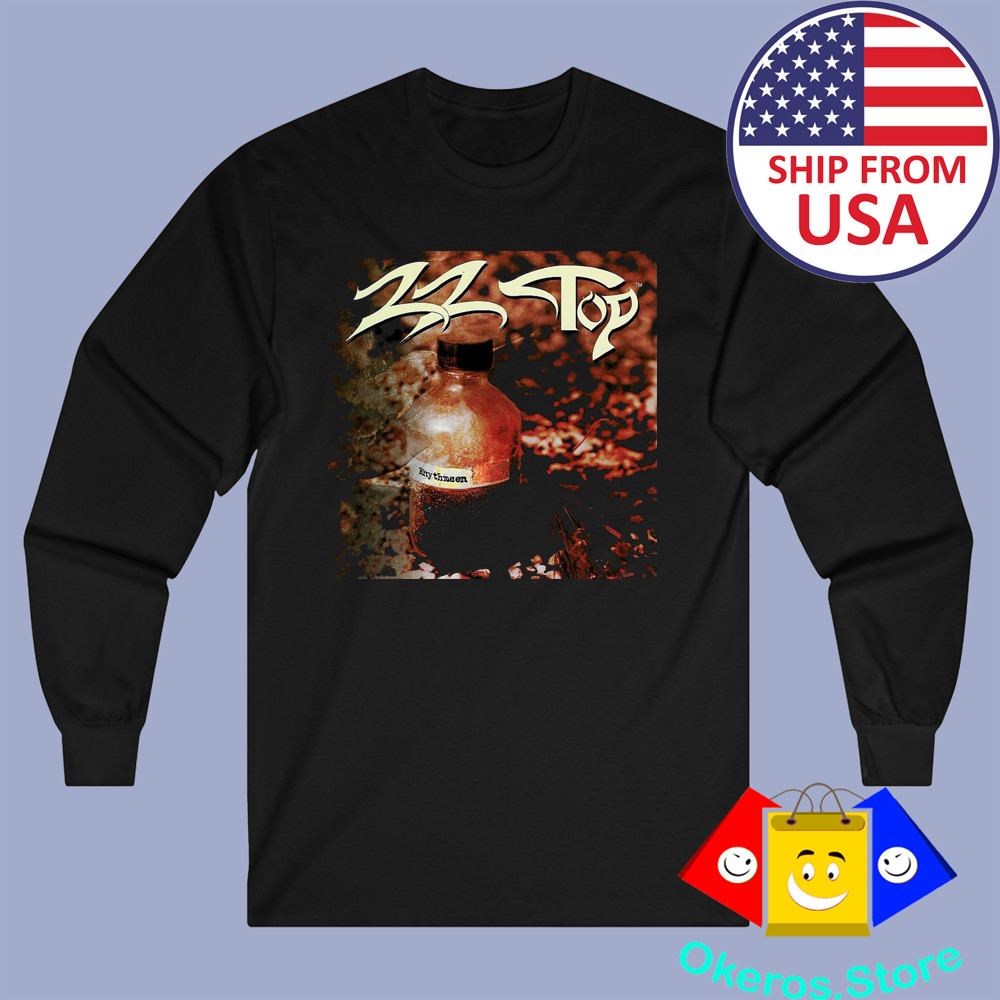 ZZ Top Rhythmeen Men’s Long Sleeve Black T-Shirt Size S to 2XL