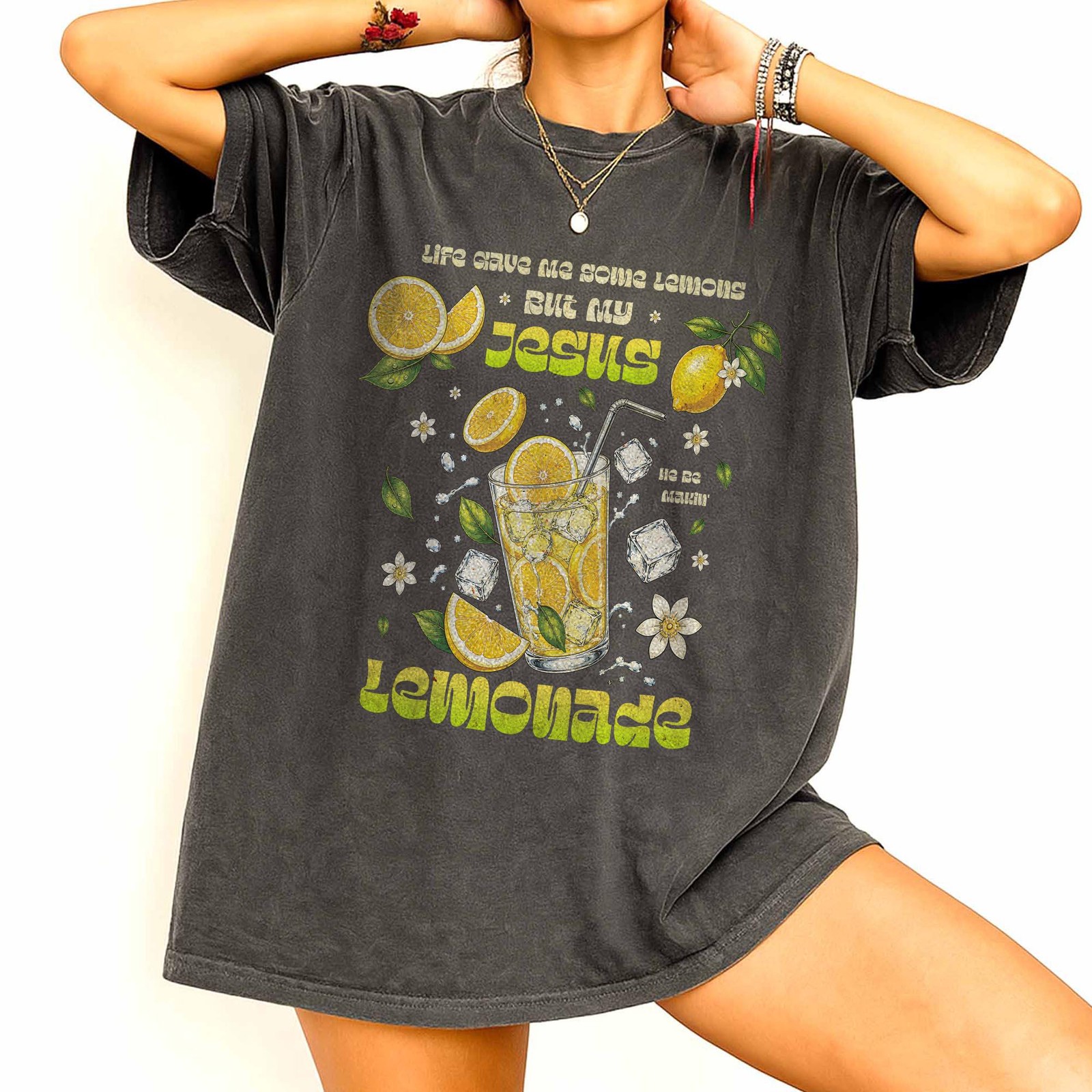 Jesus Lemonade Shirt Child of God Faith Graphic Tee