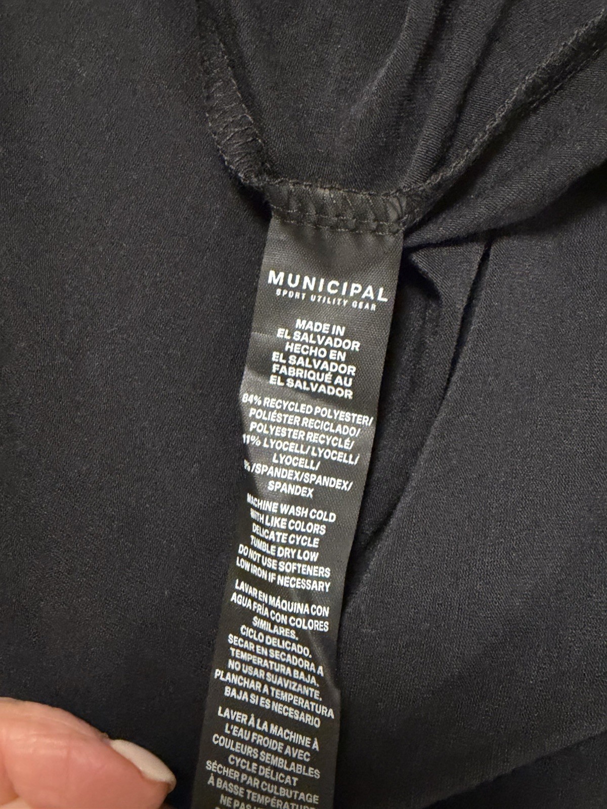 Municipal Men’s Sport Utility Long Sleeve Hooded T-Shirt Black XL NEW W/TAGS gallery