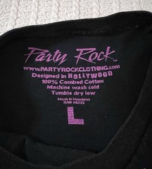 2011 LMFAO Everyday I’M Shuffling Glitter Official Merch T-Shirt LG 20.5” X 27”