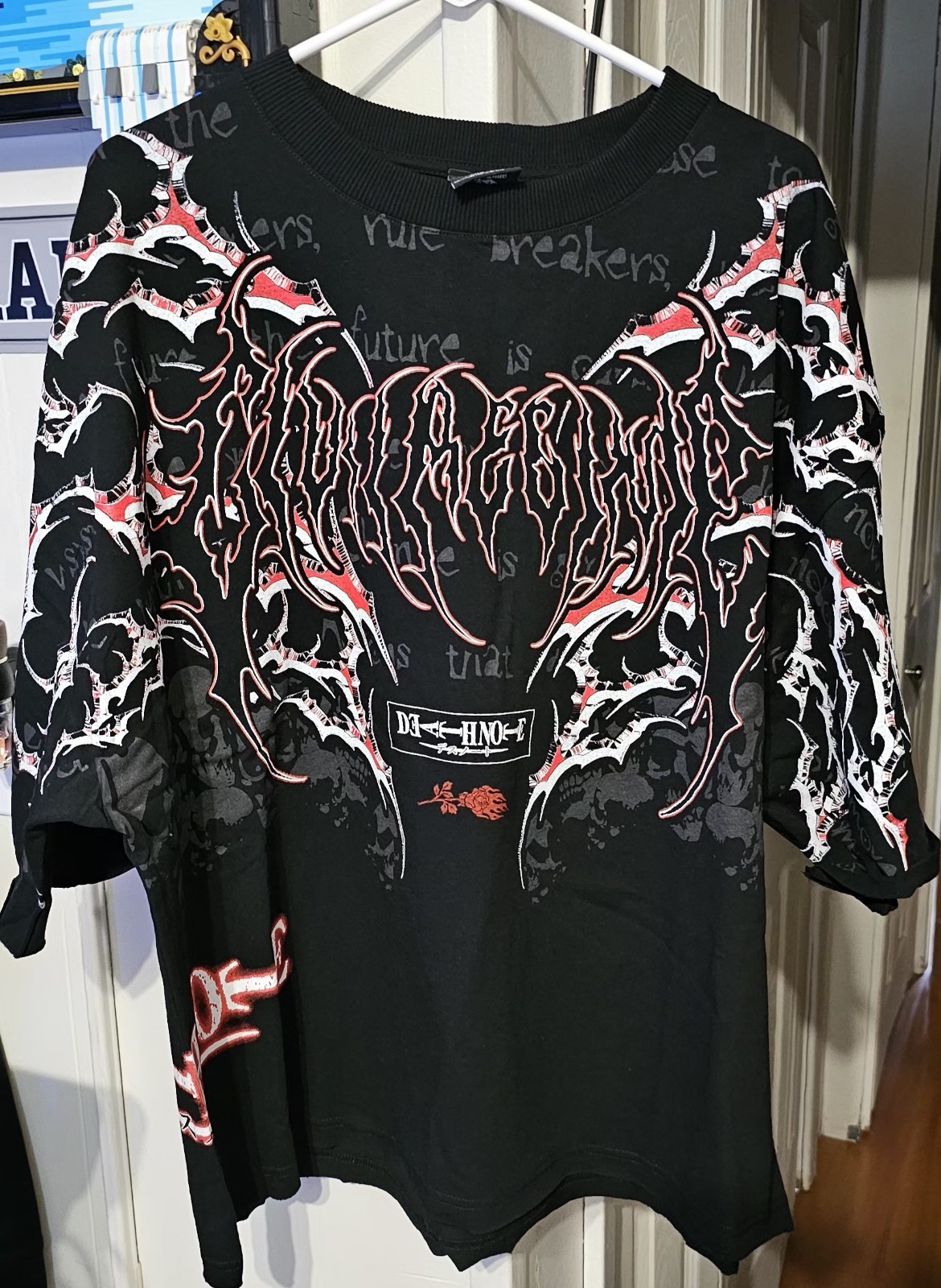 Civil Regime DeathNote Light's Fatal Stare "Side By Side" Dungeon Tee 2XL gallery