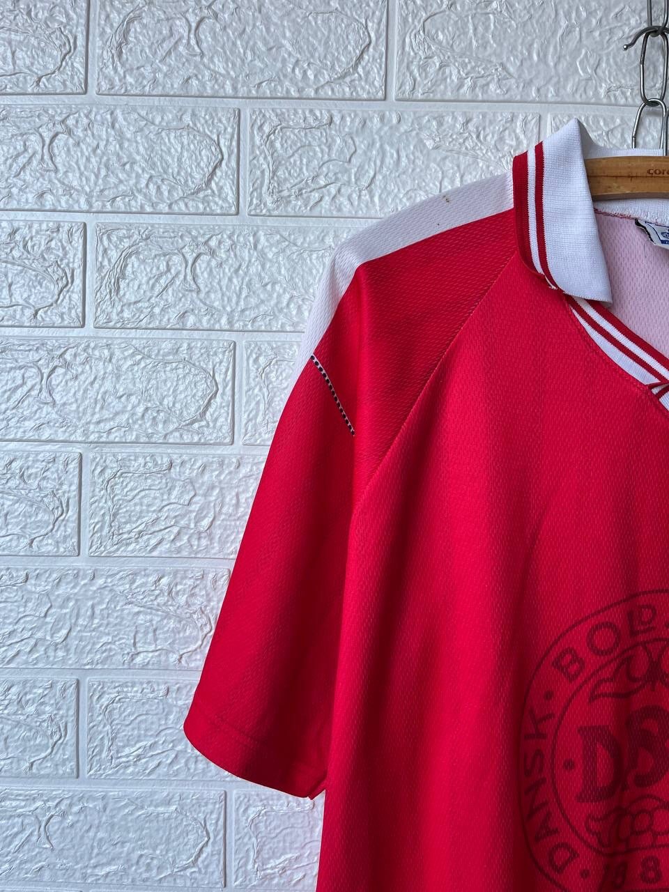 Vintage Denmark 1998 World Cup #11 Laudrup France 98 DBU Fan Soccer Jersey gallery