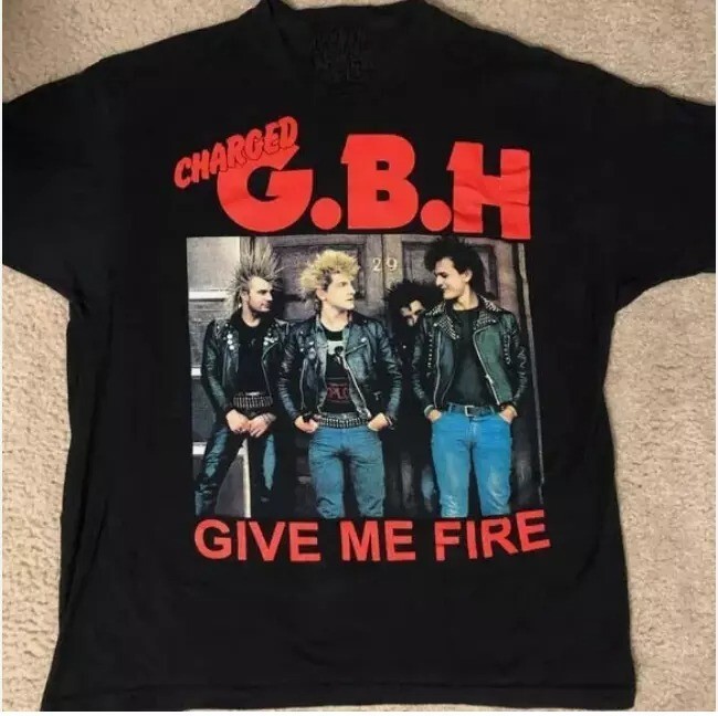Charged GBH Give Me Fire Heavy Cotton Black All Size Unisex Shirt BT911 gallery