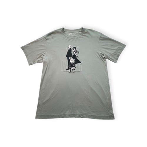 Uniqlo Grey Crew Neck Short Sleeve Cotton Men All Seasons T-Shirt L gallery