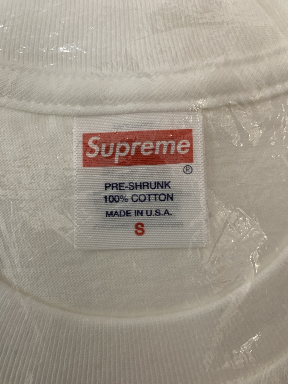 Supreme Crew 96 Tee White' (Clip Tee) Size Small SS24 Authentic Brand New Sealed gallery