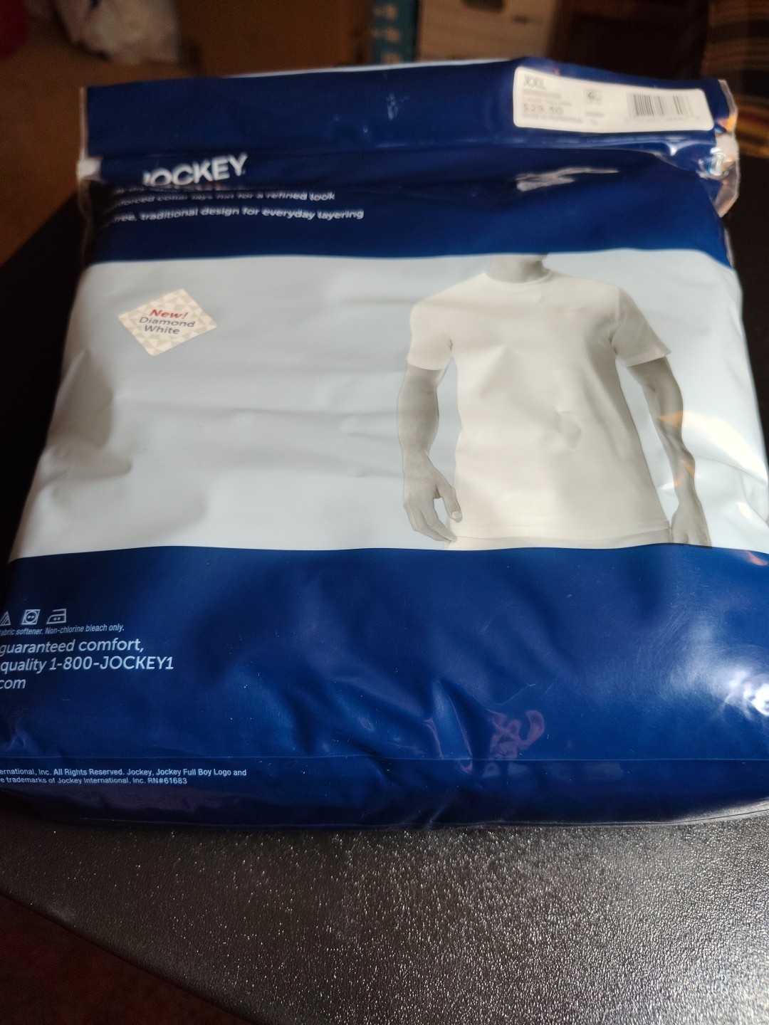 Jockey Men's Tall Man Classic Crew Neck Undershirt 2 Pk 2XLT 50-52 TALL White gallery