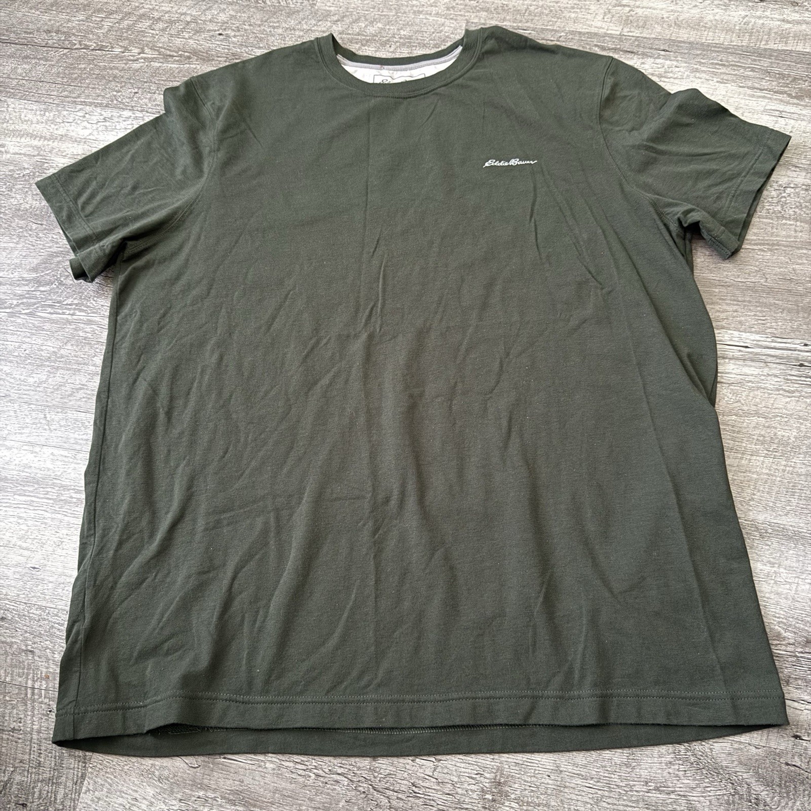 Eddie Bauer TRAVEX T-Shirt Mens XL Free Dry ACTIVE Green Short Sleeve Crew Neck gallery
