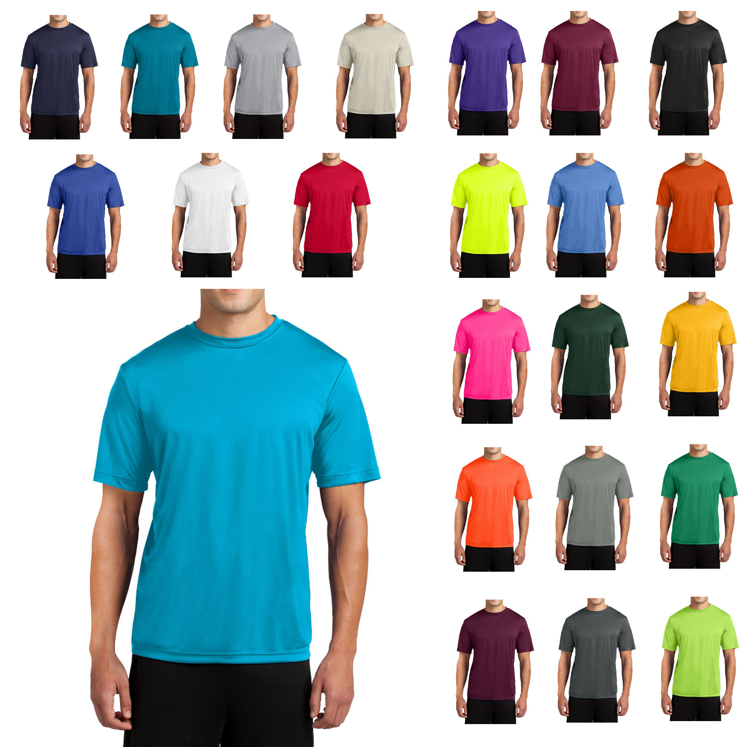 Mafoose Men's Short Sleeve Performance Tall PosiCharge Competitor Tee TST350 gallery