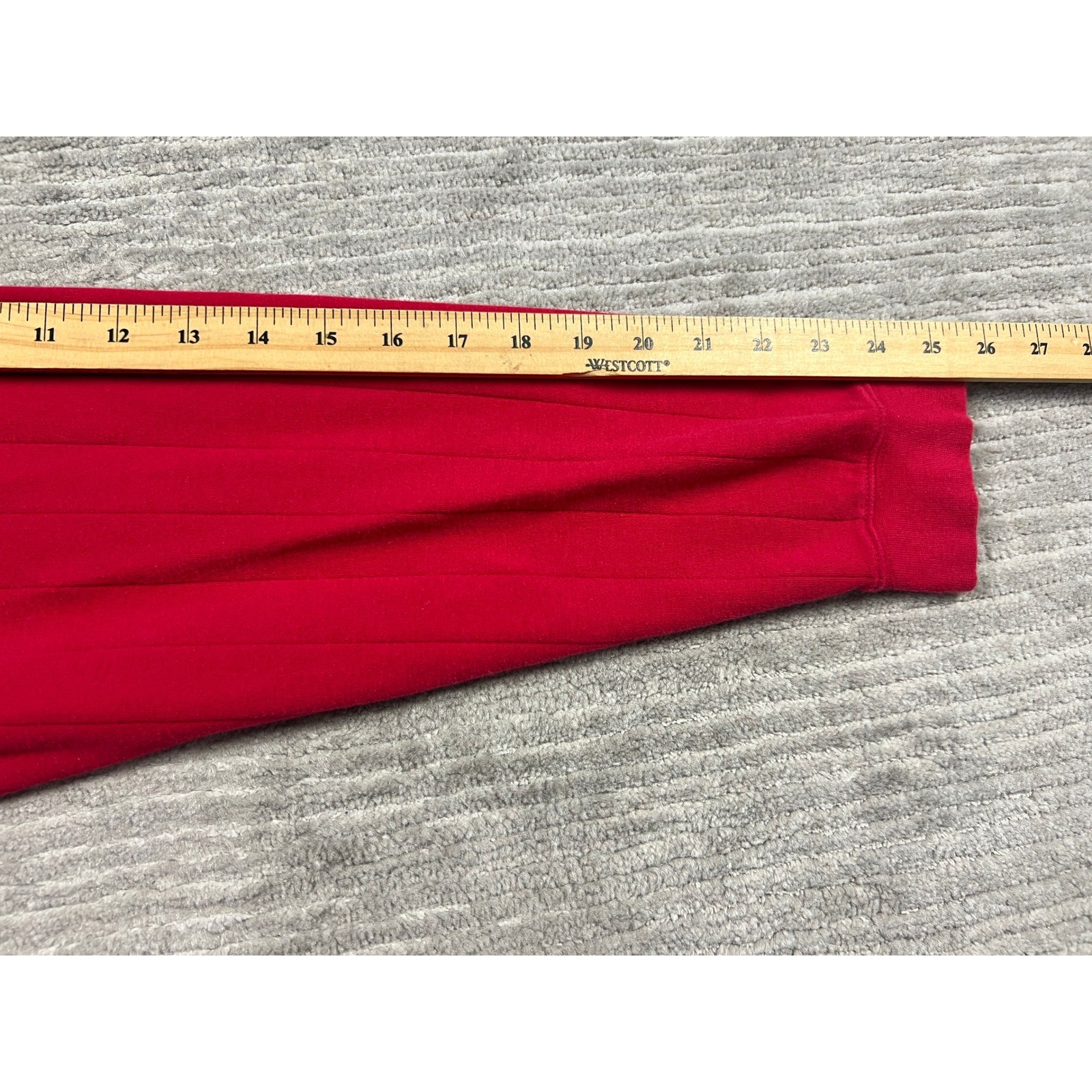 Ivy Crew Shirt Mens XL Red Mock Neck Long Sleeve Vertical Ribbed Knit Casual gallery