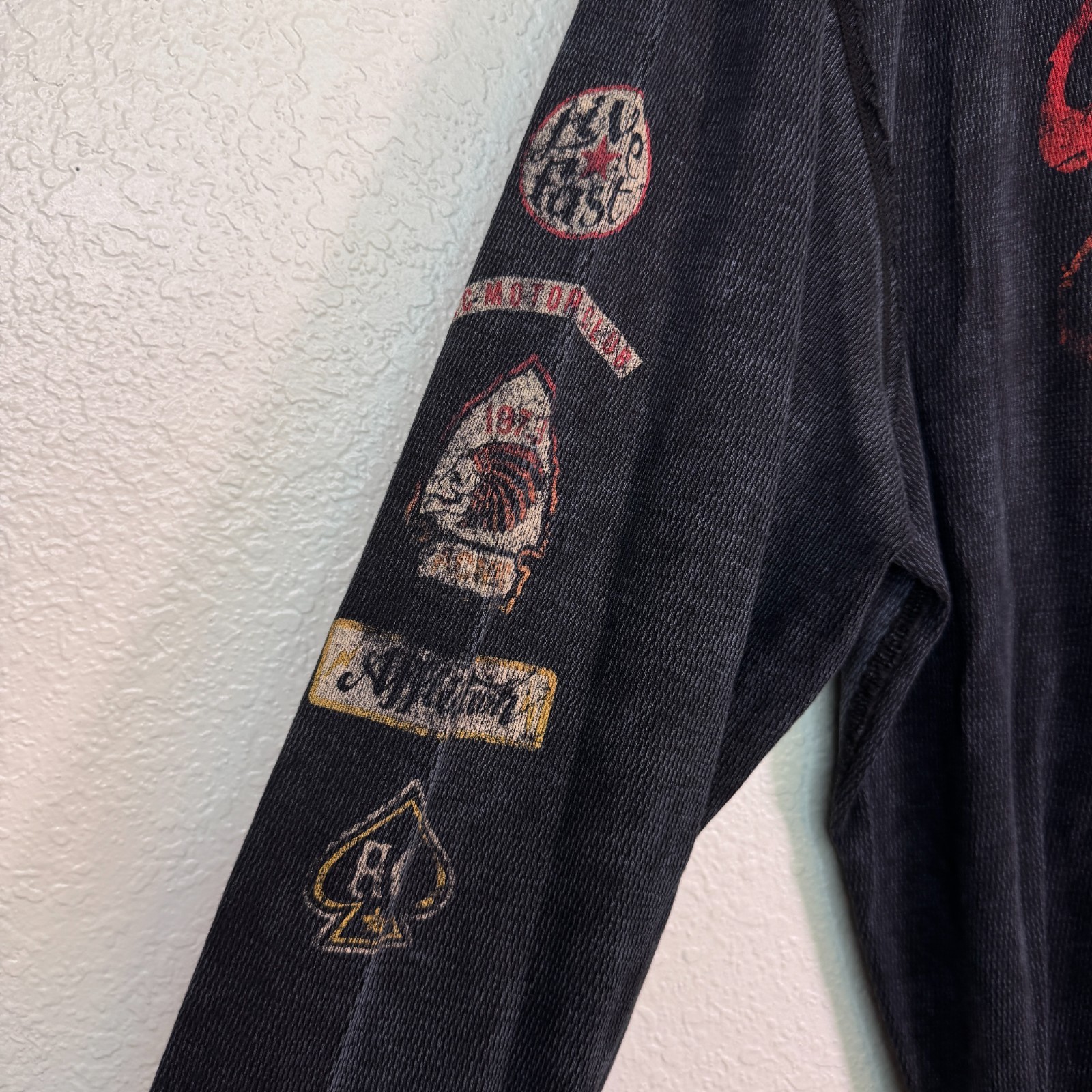 Affliction Thermal Shirt Mens 4X Dakota Hills Reversible Tee Live Fast Y2K NEW gallery