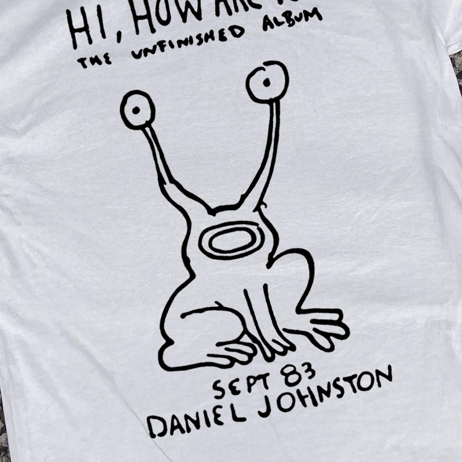 Daniel Johnston 'Hi, How Are You?' Rare T-Shirt White S gallery