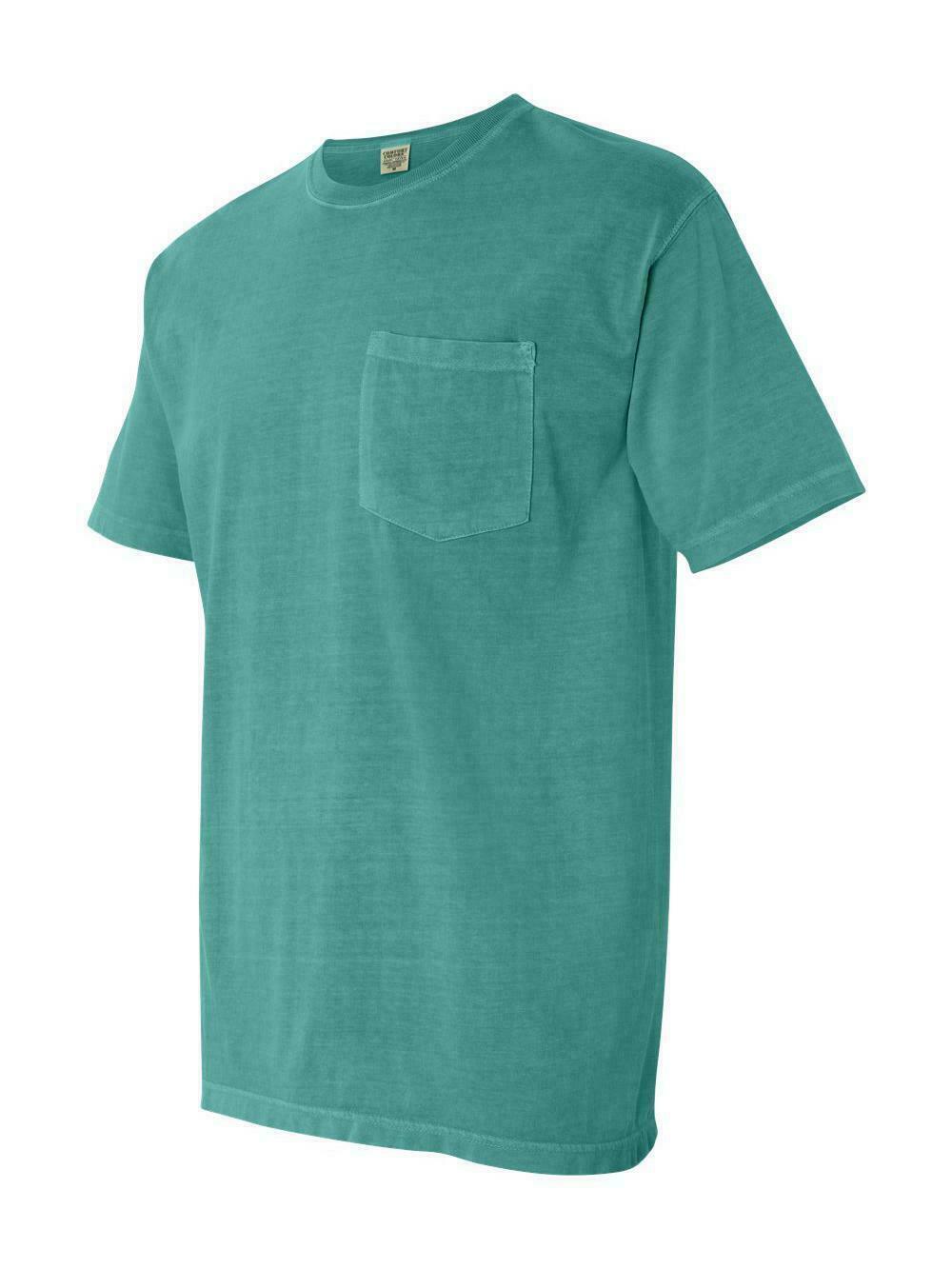 COMFORT COLORS 6030 Adult Pocket Tee - 3 First Quality Shirts - Assorted Colors gallery