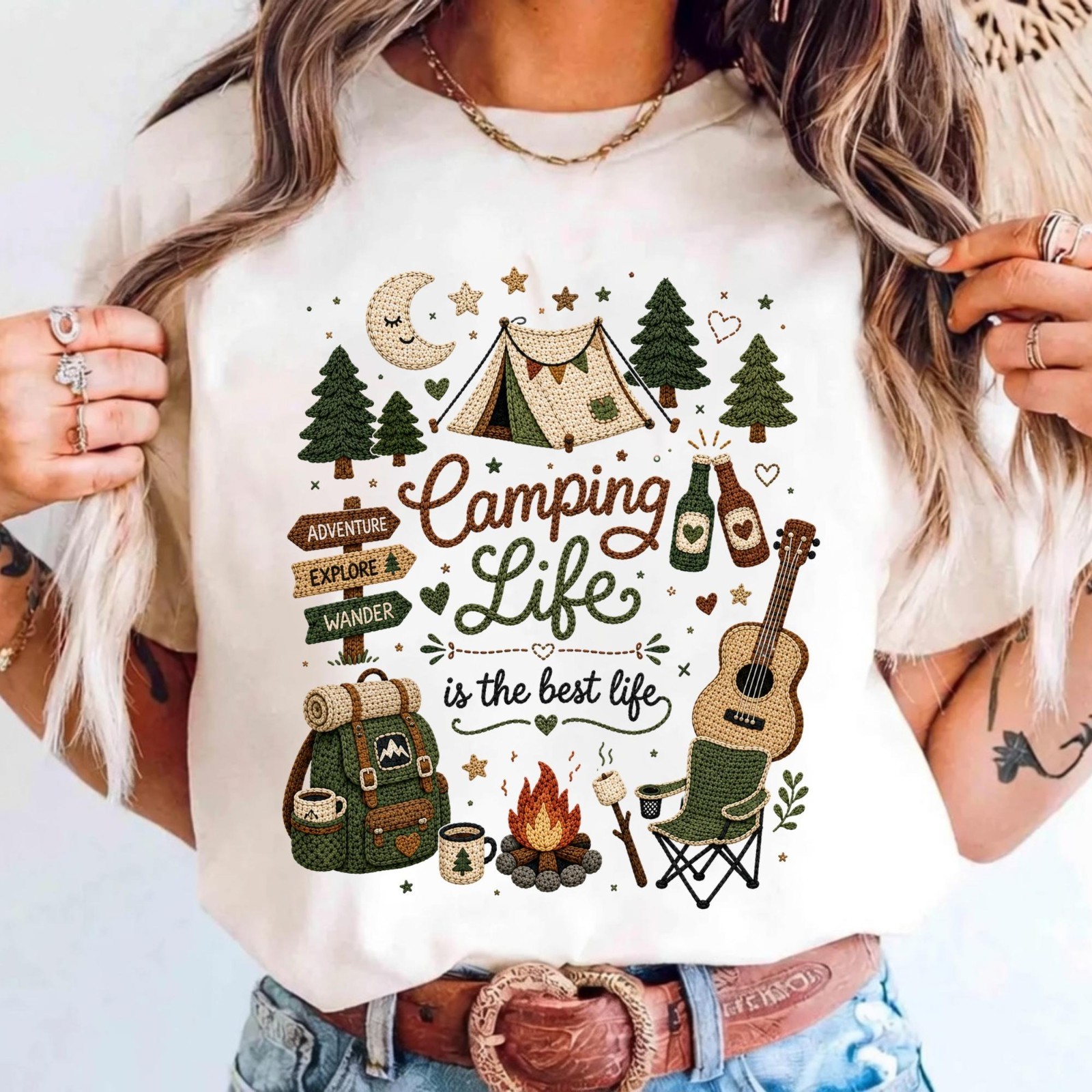 Outdoor Adventure Shirt Camping Life Shirt, Camping Shirt
