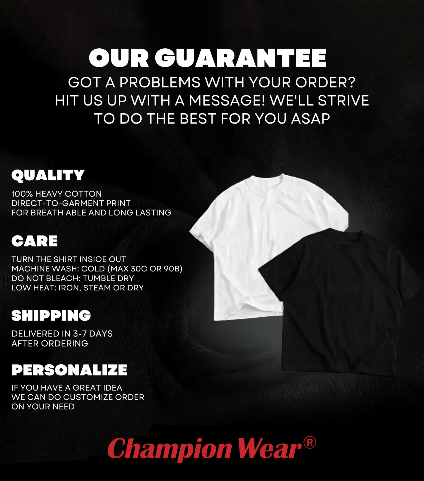 Champion Wear Shotzi Green Energy Rock On Heavy Cotton T-Shirt gallery